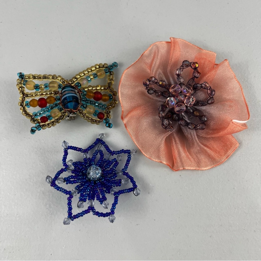 Handmade Beaded Brooch Pins